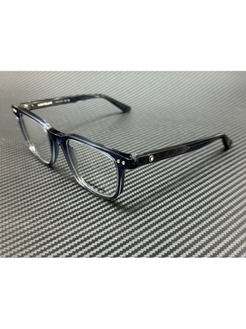 New Blue Men Blue Transparent Eyeglasses 53-20-145